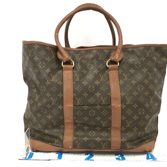 Louis Vuitton Vintage Monogram Large Weekend GM Tote Brown Canvas 1980's - Picture 2 of 11